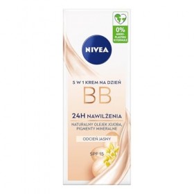Nivea BB Crème de jour 5 en 1 24 heures Hydratation Légère Type de peau SPF 15 50 ml
