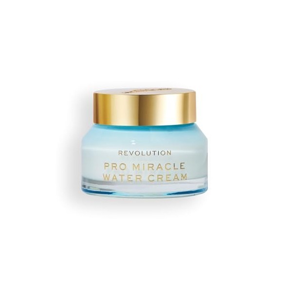 Revolution Pro, Miracle Water Cream, Dermatologist-Recommended Hydrating Moisturiser & Water Gel Cream with Hyaluronic Acid &