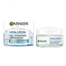 GARNIER Skin Active - Crème Gel Visage Hyaluron Barrier Repair - Repulpe & Apaise - 48H - Glycérine, Acide Hyaluronique & Alo