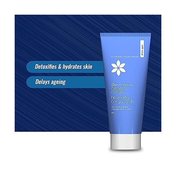 Aroma Magic Reviving Oxy Face Pack |Extracts of witch hazel & white lotus |Restores & Brightens,Dull-Tired skin |Delay aging 