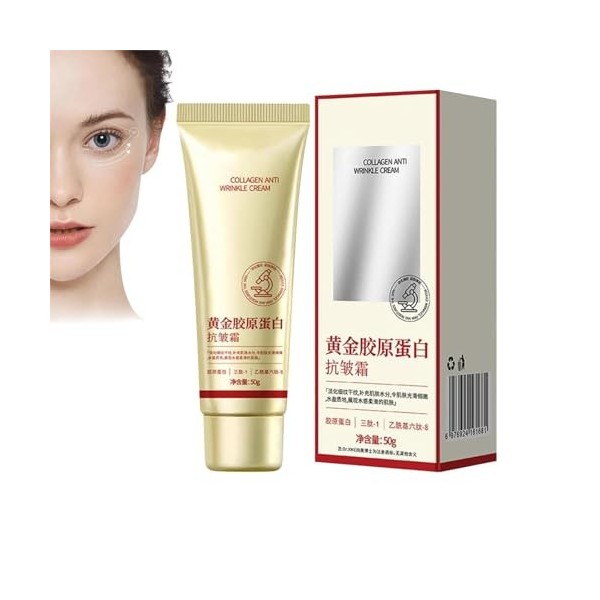 Crème anti-rides au collagène doré,Gold And Collagen Anti-Wrinkle Cream,Crème au collagène doré,Crème anti-rides au collagène...