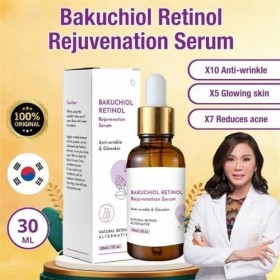 Venature Bakuchiol Sérum rajeunissant au rétinol, sérum coréen au rétinol coréen, sérum facial naturel pour soins de la peau 
