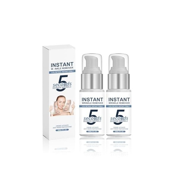 Crème Anti-Rides 5 Secondes, Wrinkle Power Crème, Creme Anti-Rides Instantanée, Combleur de Ridés instantané, Améliorer les r...