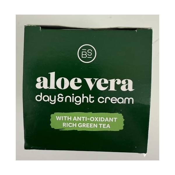 SkinBliss - Aloe Vera - Crème de jour et de nuit - Protège - Hydrate - Nourrit - Avec du thé vert riche et antioxydant.
