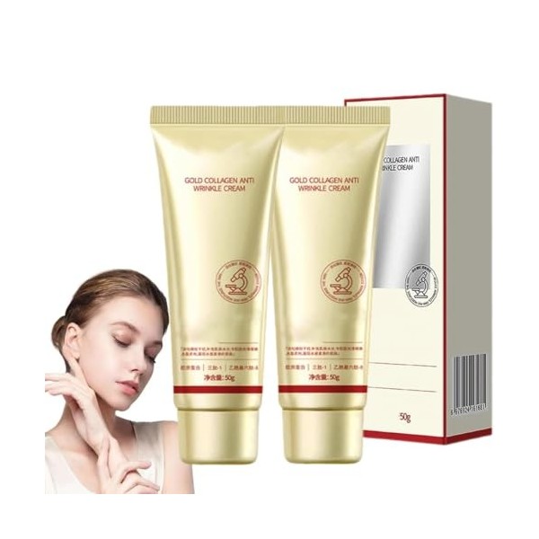 Crème anti-rides à lor et au collagène, crème au collagène doré, crème coréenne au collagène doré, crème hydratante anti-rid ...