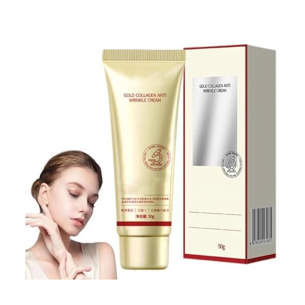 Crème anti-rides à lor et au collagène, crème au collagène doré, crème coréenne au collagène doré, crème hydratante anti-rid ...