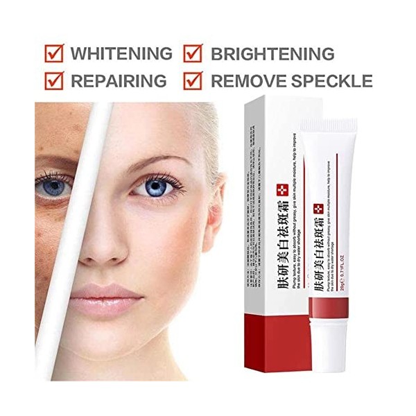 Spot-Off Freckle Whitening Cream, 2PCS Creme Visage Anti Taches, Crème Blanchissante, Crème anti-taches de rousseur blanchiss