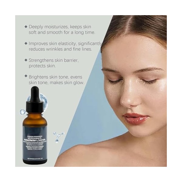 Paracress Facial Oil, Paracress Oil, Paracress Facial Serum, Paracress Facial Serum Organic, Vegan, Natural Skincare to nouri...