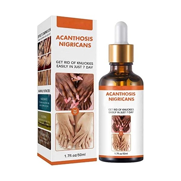 Acanthosis Nigricans Lot de 3 huiles thérapeutiques pour corriger les taches sombres, traitement de lacanthose nigricans, él ...