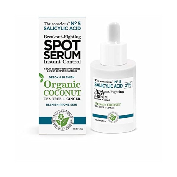 NOVA ENGEL Salicylic Acid Breakout-Fighting Spot Serum Organic Coconut 30 Ml