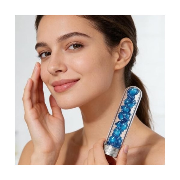 Sérum hydratant pour le visage – Formule hydratante non grasse, traitement du visage avec effet tenseur, mélange infusé de av