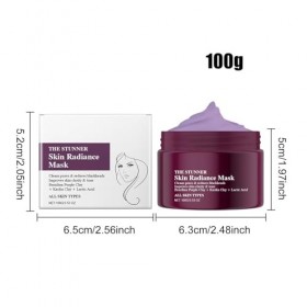 Masque propre pour la peau du visage, soin nettoyant éclaircissant pour la, 100 g de contrôle de lhuile, soin hydratant pour