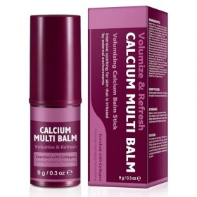 Calcium Volume Multi Balm Stick – Enrichi en collagène | Apporte plus de volume et de fraîcheur à la peau | Baume hydratant V...