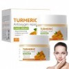 NHPY 2 Pièces Crème Éclaircissant Curcuma Visage, Hydratante, Anti-Rides, Crème Anti-âge Curcuma, Crème Réparatrice Visage, 5