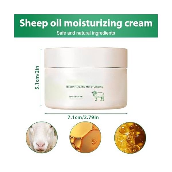 LuLiyLdJ Intensif Peaux Sèches - La Crème des Peaux Très Sèches et Ternes - Multi Usages Visage, Corps, Mains, Pieds Tous typ