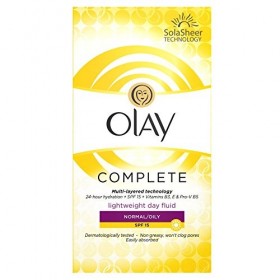 Olay SPF15 Complete Lightweight 3-in-1 Normal/Oily Moisturiser Day Fluid, 100 ml by Olay