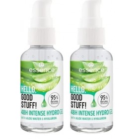 Essence - Sérum Visage Hello, Good Stuff! 48h Intense Hydro Gel Lot de 2 Crème Jour et Nuit