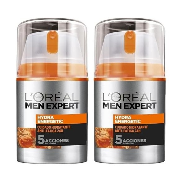 LOreal Paris Men Expert Gel Ultra Moisturising Anti-Fatigue Hydra Energetic – 50 ml Crème Jour et Nuit