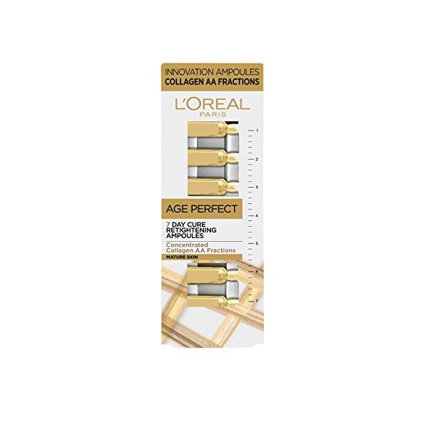 LOreal Paris Age Perfect Lot de 7 ampoules de collagène pour peaux matures