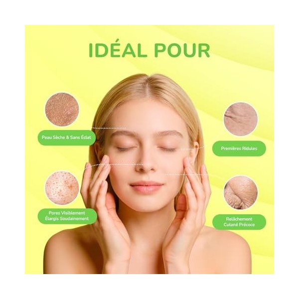 Retinol Serum Visage with 0.1% Retinal,1% Panthenol,15ml Retinol Booster pour Soin Visage,Réduction des Pores et Anti-âge & r