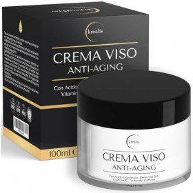 Creme Hydratante Visage 100 ml, Creme Anti Rides Femme et Homme avec Acide Hyaluronique, Coenzyme Q10, Vitamine C Jour et Nui