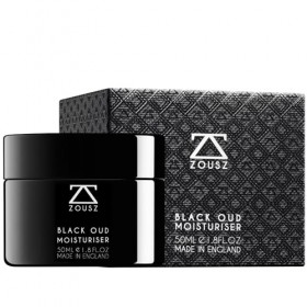 ZOUSZ Black Oud Creme hydratante visage pour homme – Soin apaisant à l’aloe vera et acide hyaluronique – Crème quotidienne re...