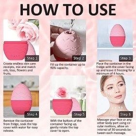 Rouleau de glace pour le visage, soulager les poches du visage et des yeux, contourner, raffermir et améliorer la luminosité 