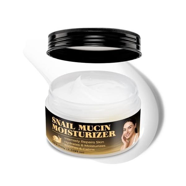 Crème Visage à la Mucine d’Escargot 100 g – Soin Hydratant et Nourrissant, Crème Anti-Âge à la Bave d’Escargot avec Vitamine