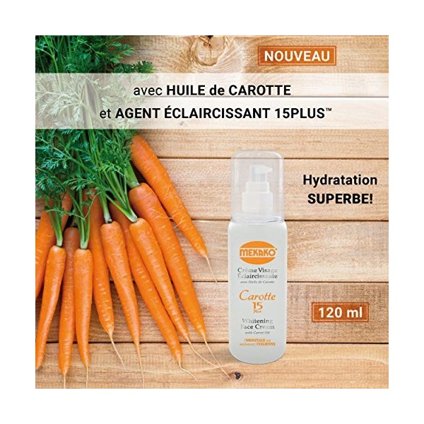 Mekako Carrot Cream , Blanc 120 Ml Lot De 1 