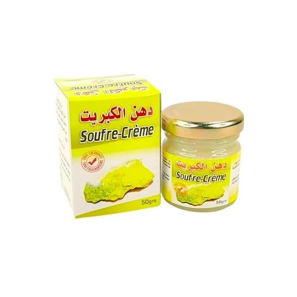 Crème au Soufre Naturelle pour la Peau, 50g sans colorant ni conservateur, perfect skin