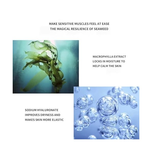 1PC Crème Visage à lAstaxanthine et aux Algues, Hydratation Intense & Anti-Âge, Soin Visage pour Tous Types de Peau, Hommes ...