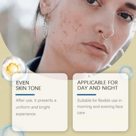 Essence de Haricots,Sérum Visage Anti-Âge et Éclaircissant,Lifting et Raffermissement des Rides, Hydratation et Réparation de...