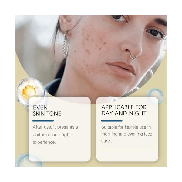 Essence de Haricots,Sérum Visage Anti-Âge et Éclaircissant,Lifting et Raffermissement des Rides, Hydratation et Réparation de...