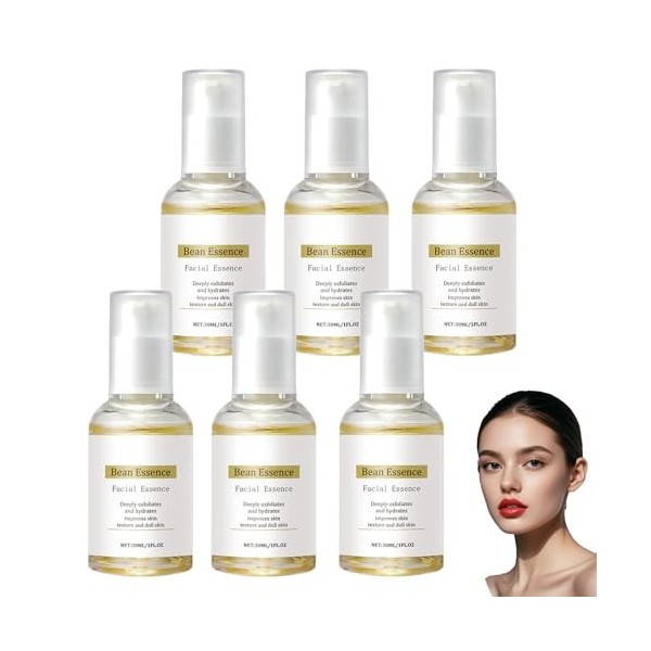 Essence de Haricots,Sérum Visage Anti-Âge et Éclaircissant,Lifting et Raffermissement des Rides, Hydratation et Réparation de...