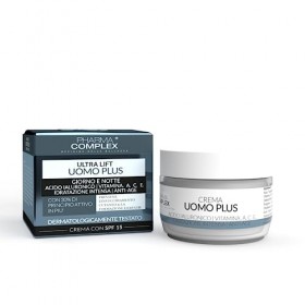 Crème visage pour homme, acide hyaluronique, vitamine A C et fabriquée en Italie, 50 ml, anti-rides, anti-âge, traitement jou