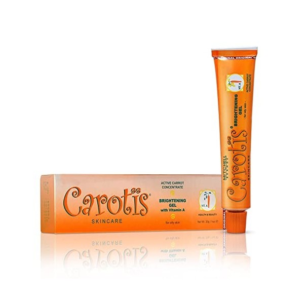 CAROTÏS Skin Brightening Gel | 30g / 1 fl oz | Fade Dark Spots on: Face Armpit, Body Knees, Feet, Hands, & Even Out Skin Tone