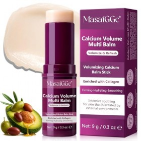 Bâton multi-vert de calcium, Volume Multi-vert de calcium - Stick hydratant et tonifiant au collagène pour le visage, les yeu