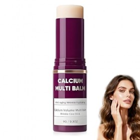 Baume anti-âge au calcium, bâton réparateur de rides au collagène, baume hydratant en profondeur et raffermissant pour les ye...