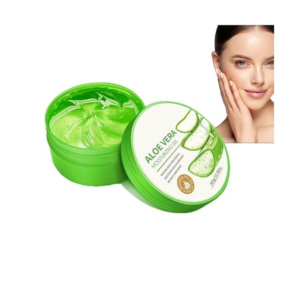 Hppsctink Gel daloe vera, 300g gel naturel daloe vera, Apaisant et Nourrissant, hydratant et hydratant, pour le Visage, le 