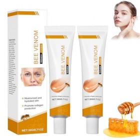 Crème Anti-Rides au Venin d’Abeille,Soin Visage et Cou,Crème Hydratante Raffermissante Anti-Âge pour Femme et Homme,C-rème A-