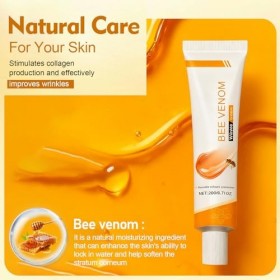 Crème Anti-Rides au Venin d’Abeille,Soin Visage et Cou,Crème Hydratante Raffermissante Anti-Âge pour Femme et Homme,C-rème A-