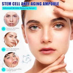 Sérum à cellules souches pour le visage et le corps, Sérum à micro-aiguilles anti-âge en ampoule pour aider à réduire les rid...