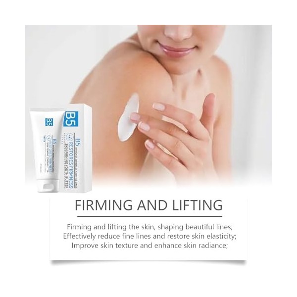 Baume Crème Visage B5, Sérum Réparateur Hydratant, Crème Apaisante Pour Peaux Sensibles, Répare Peau Abîmée, Estompe Marques 