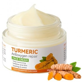 Crème Éclaircissant Curcuma Visage, Crème Anti-Rides Curcuma, Crème Hydratante Visage, Crème Anti âge, Turmeric Face Cream po
