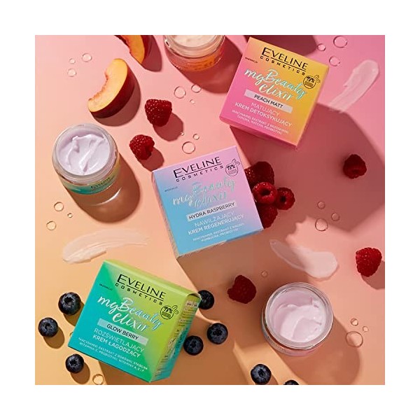 Eveline Cosmetics My Beauty Elixir crème apaisante illuminatrice, 50 ml Crème Jour et Nuit