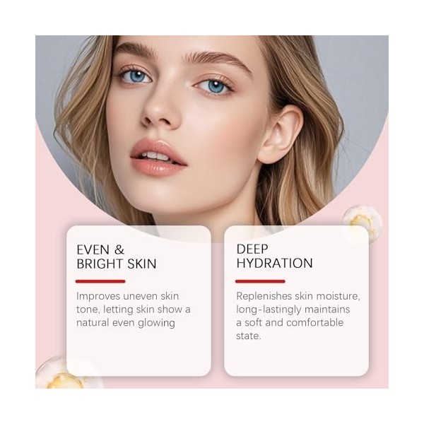 Lot de 2 flacons de sérum pour corriger les taches brunes du visage, huile de sérum blanchissante et hydratante pour le visag...