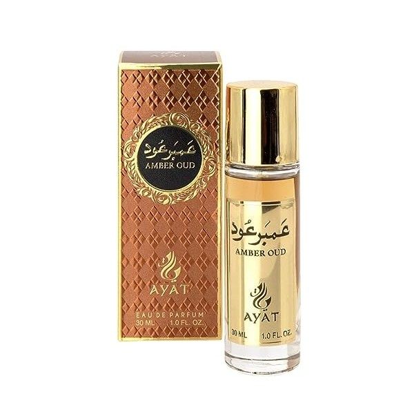 Ayat Perfumes – Eau de Parfum AMBER OUD 30ml EDP Orientale Arab – Idée Cadeau Original Pour Homme et Femme – Parfums Miniatur