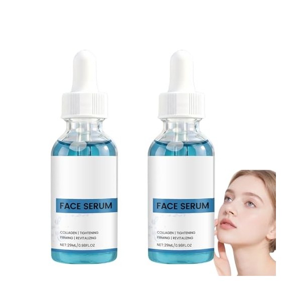 Sérum facial au peptide de cuivre, sérum facial anti-âge, essence anti-rides profonde, essence hydratante légère, améliore in...