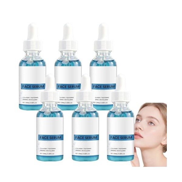 Sérum facial au peptide de cuivre, sérum facial anti-âge, essence anti-rides profonde, essence hydratante légère, améliore in...