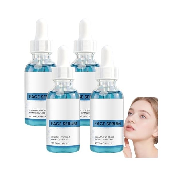 Sérum facial au peptide de cuivre, sérum facial anti-âge, essence anti-rides profonde, essence hydratante légère, améliore in...